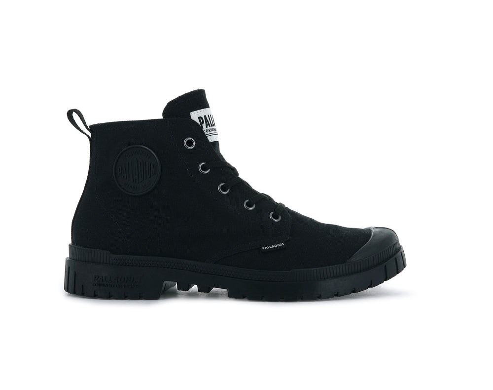 Botas Palladium PAMPA SP20 HI CANVAS Hombre Negras | Costa Rica-82605